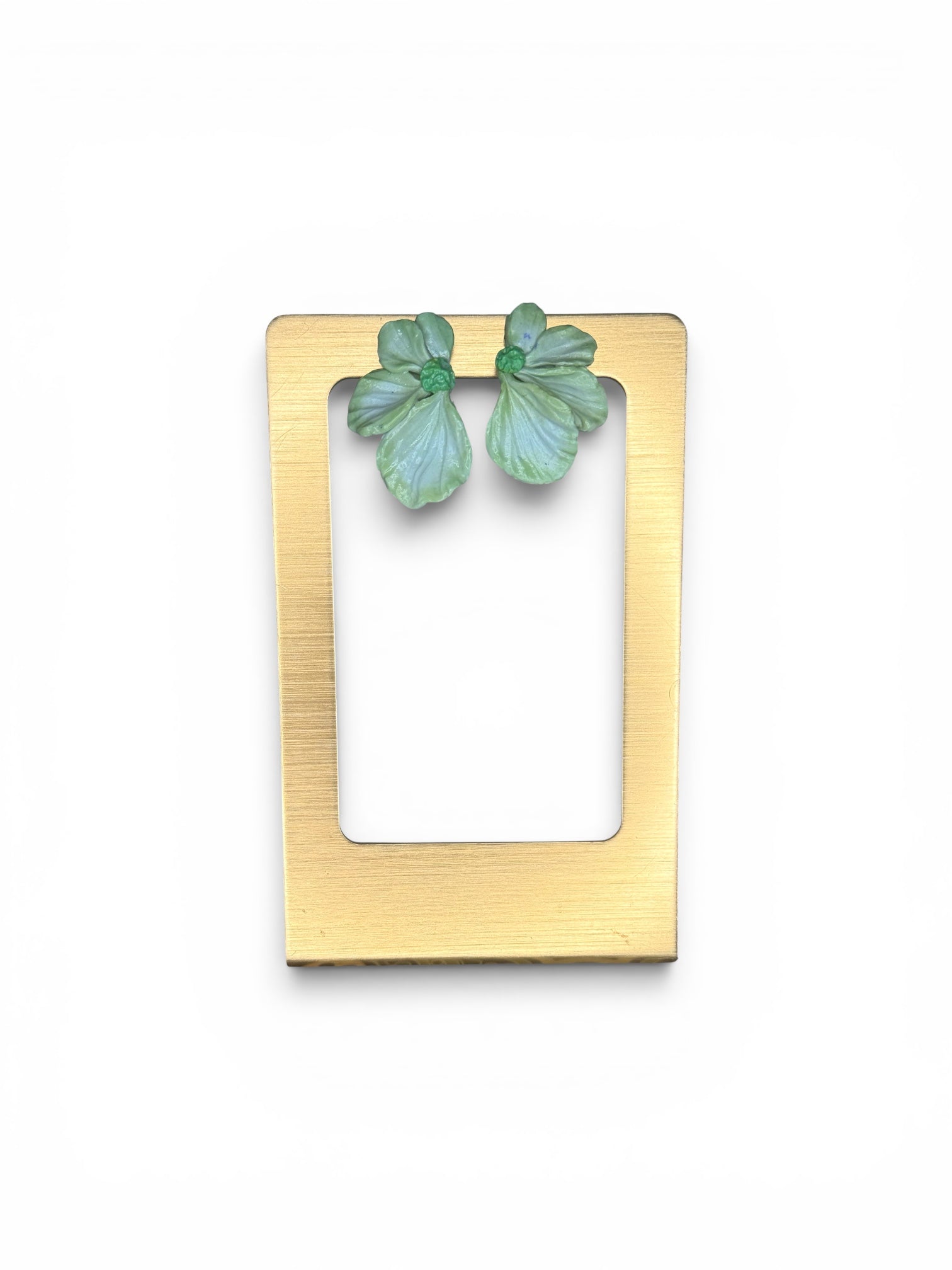 Mint Blossom Stud Earrings