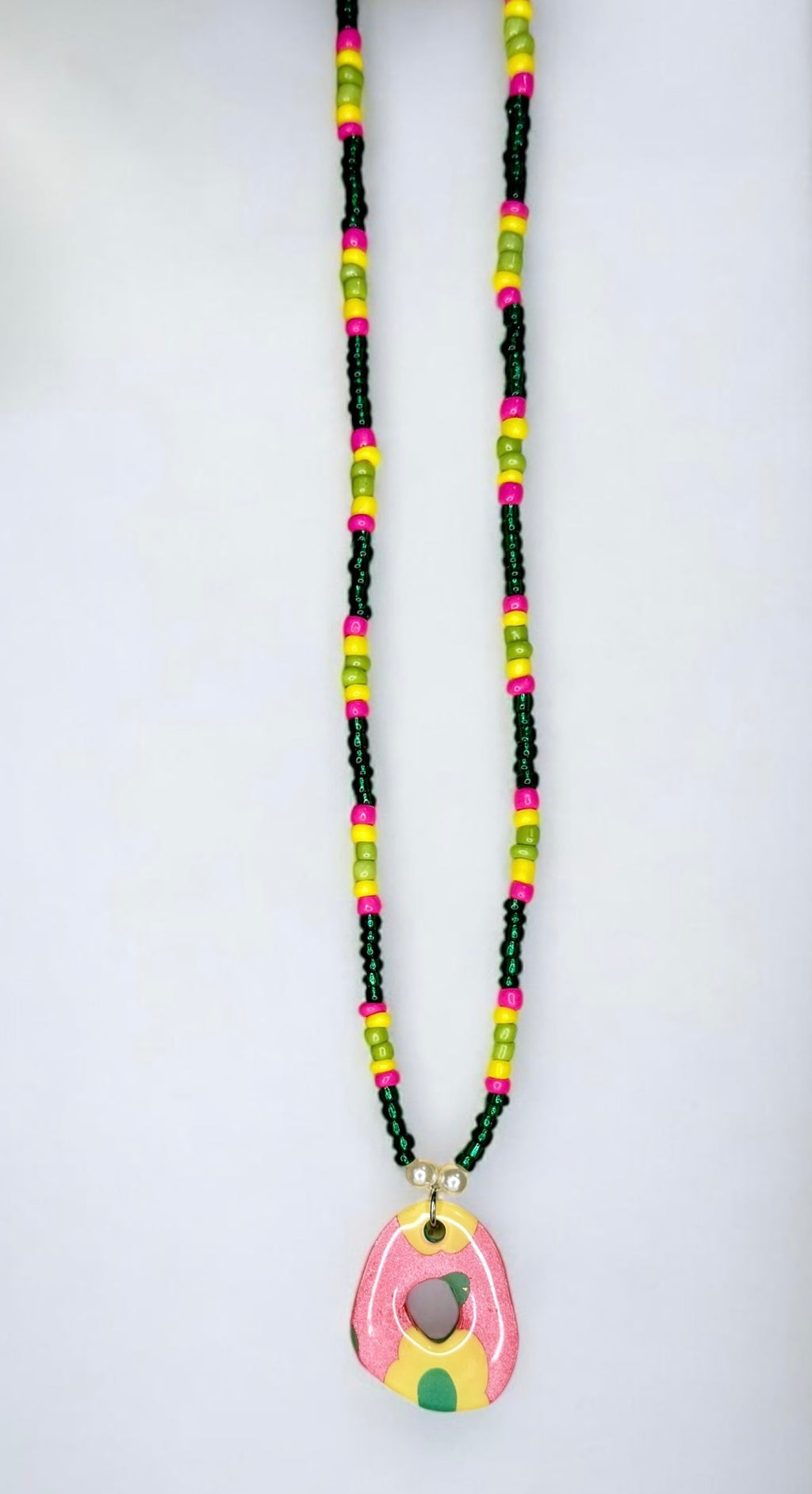 Daisy Beaded Necklace