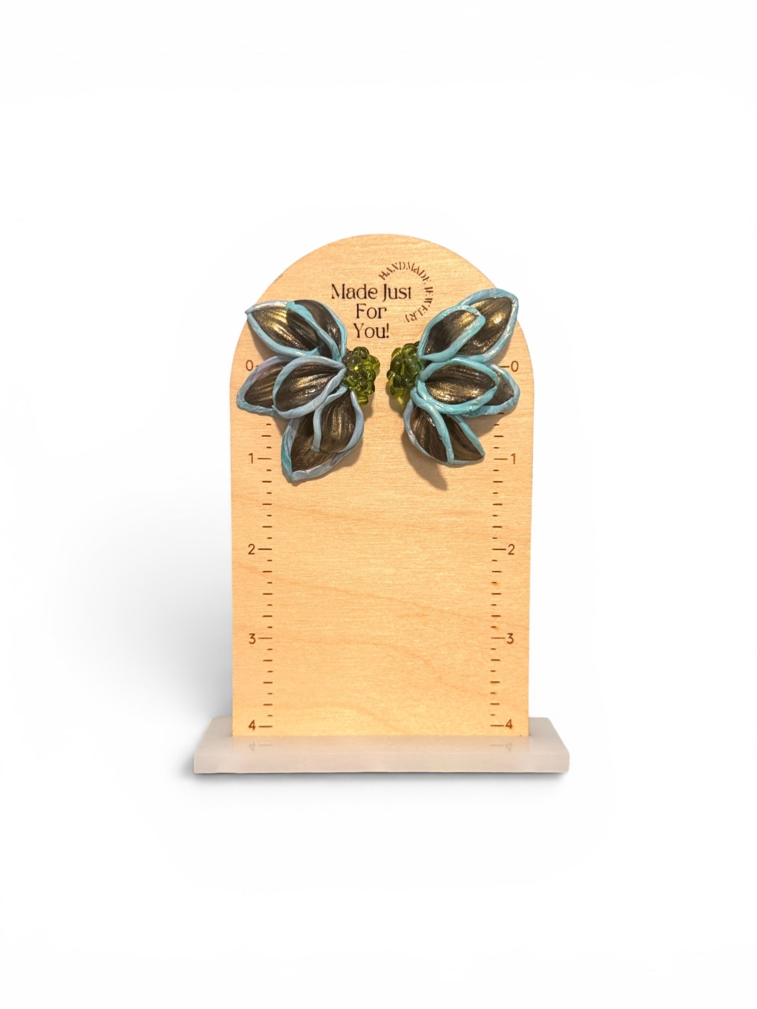 Blue Magnolia Earrings