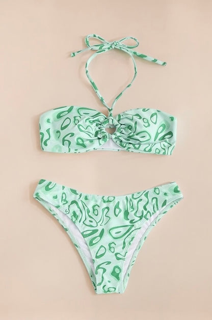 Bandeau Two Piece Bikini Set Swimsuit