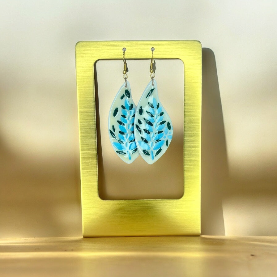 Blue Lupine Earrings