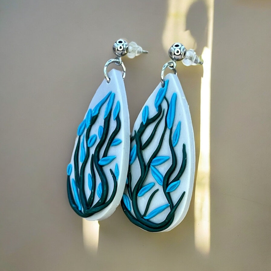 Blue Bloom Dangles