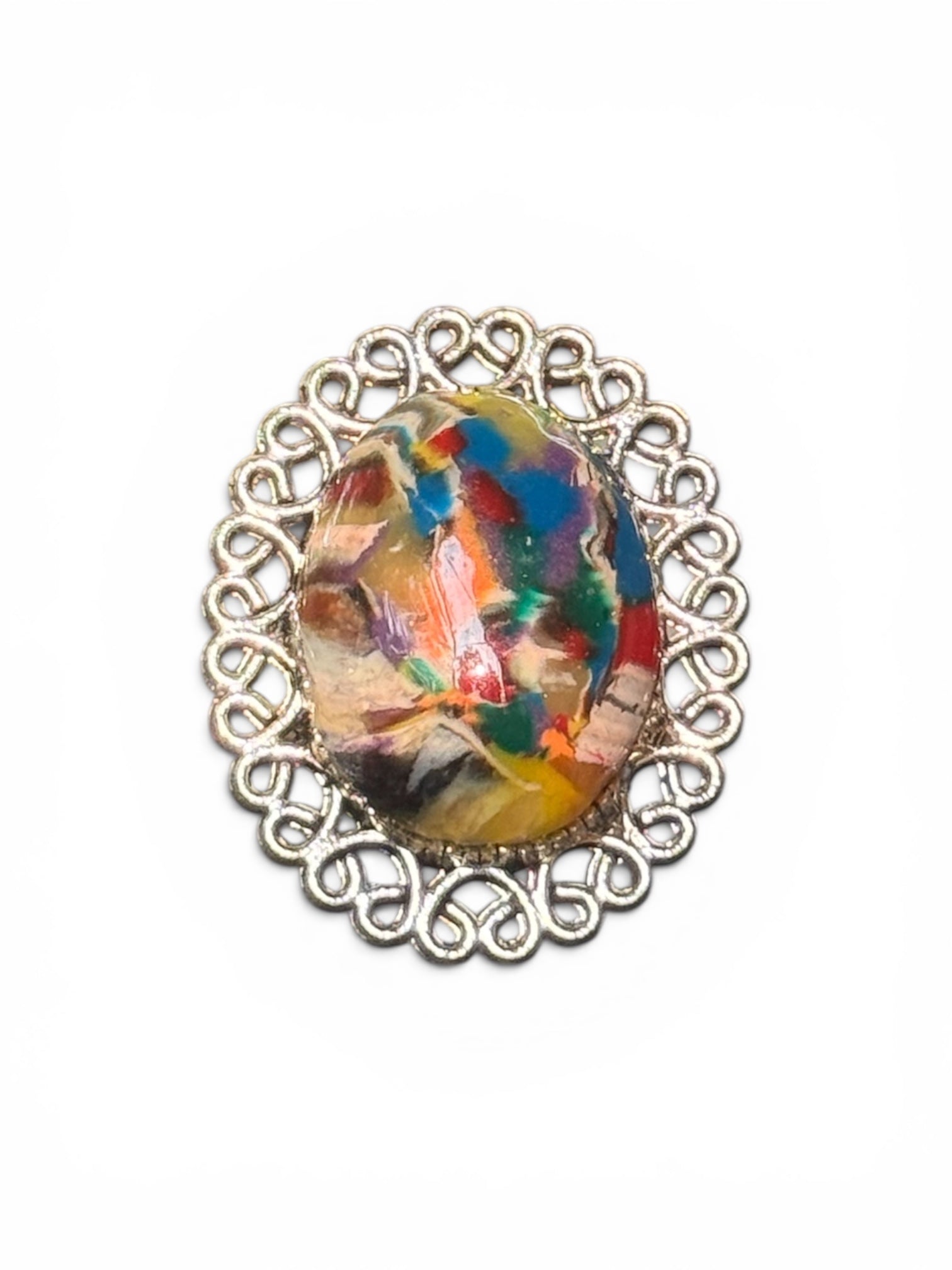 Aurora Mosaic Adjustable Ring