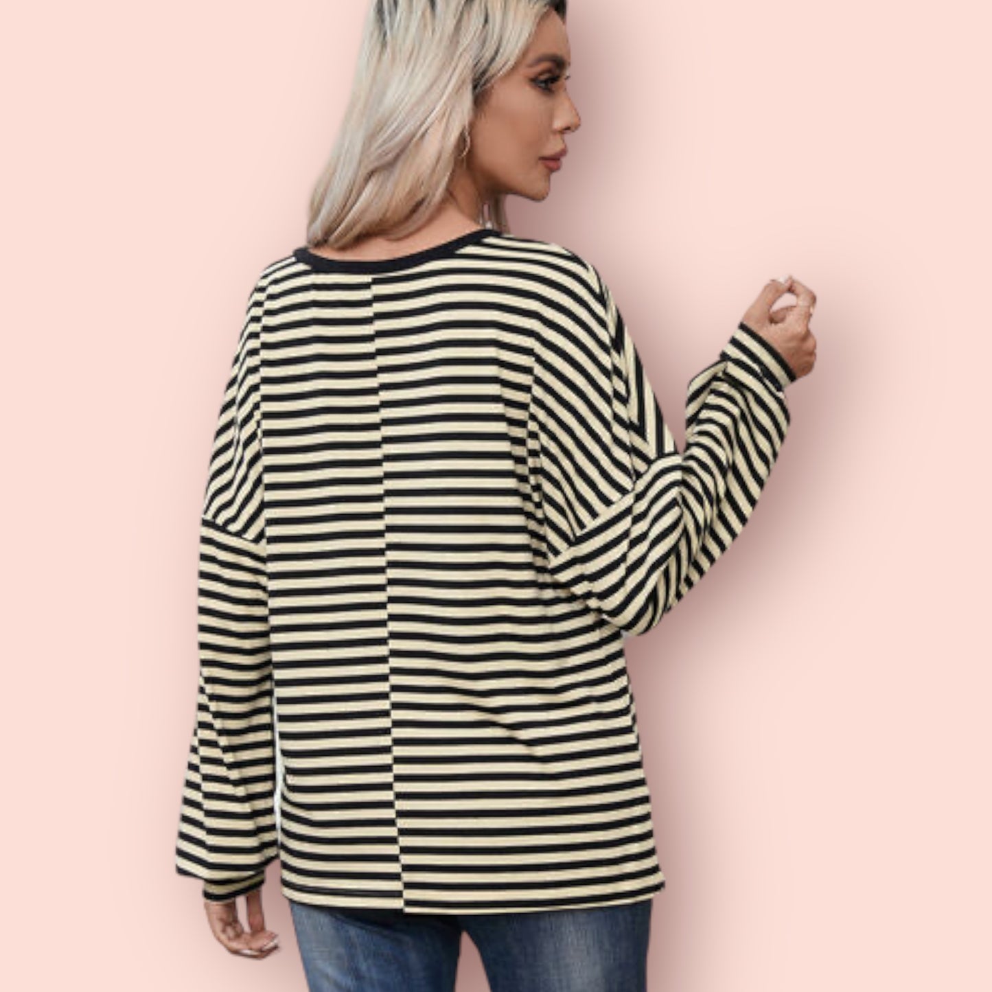 Made Just For You! Striped Round Neck T-Shirt