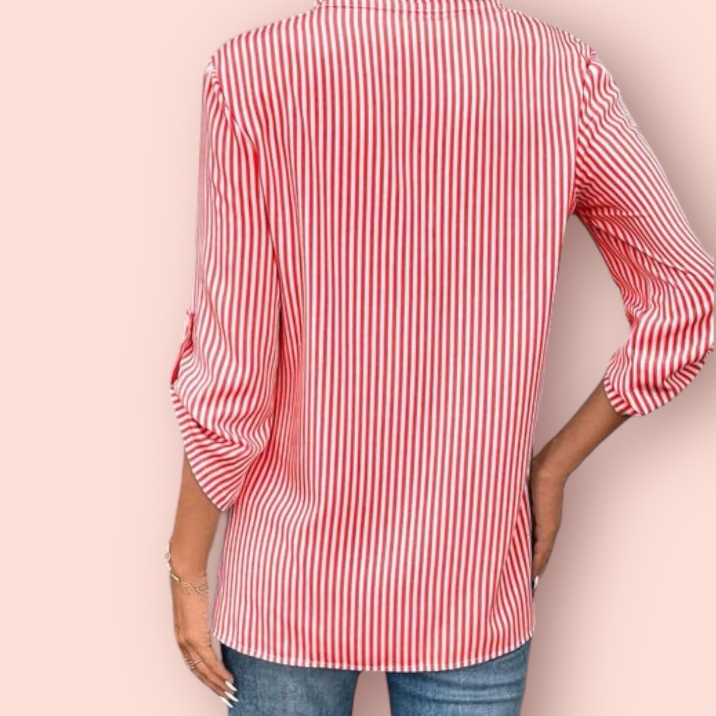 Made Just For You! Striped Sleeve Shirt