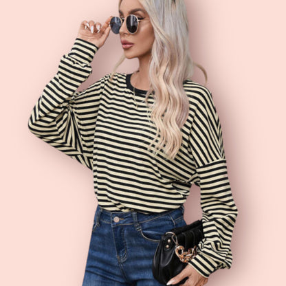 Made Just For You! Striped Round Neck T-Shirt