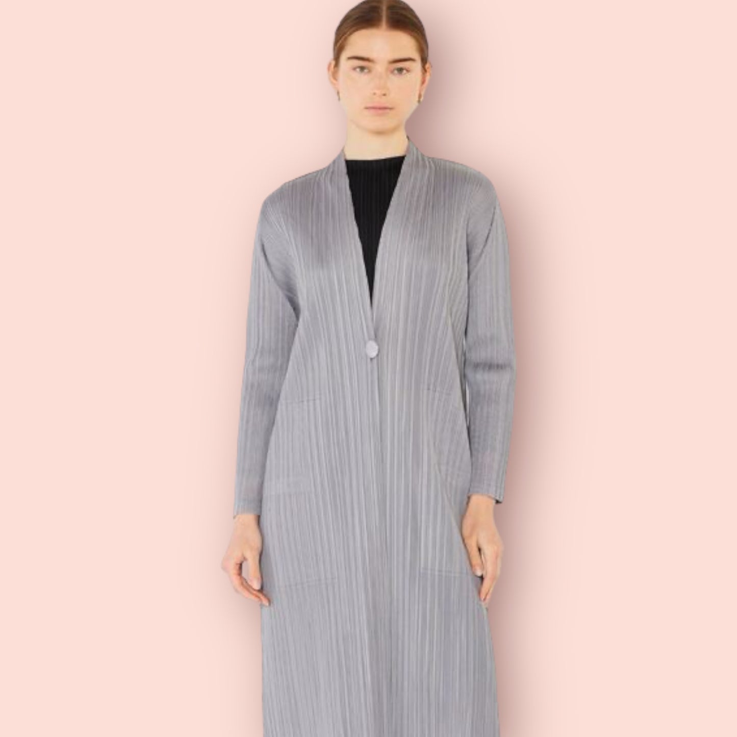 Made Just For You! Marina West Pleated Long Sleeve Cardigan