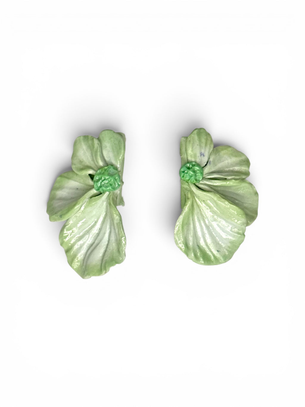 Mint Blossom Stud Earrings