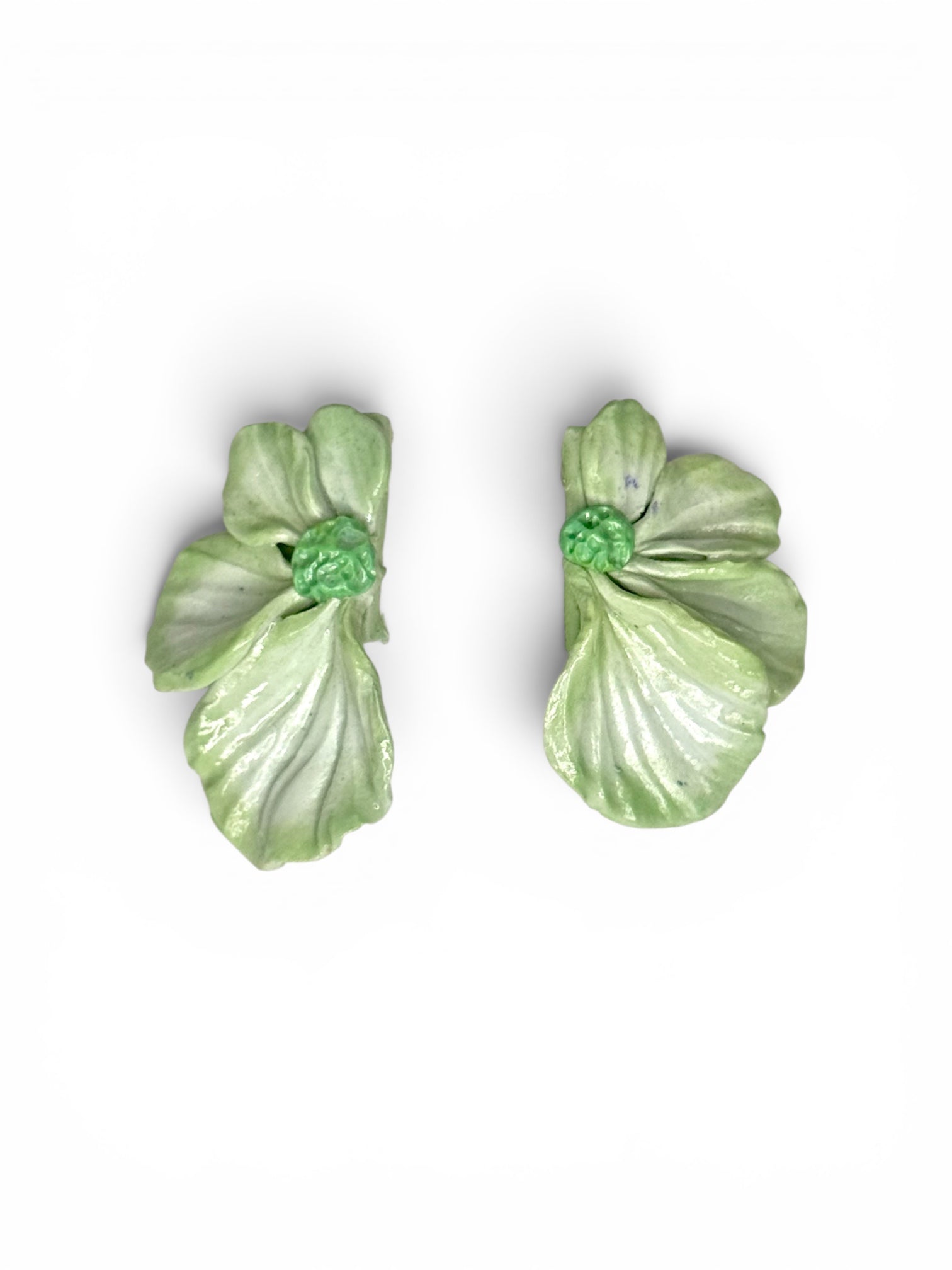 Mint Blossom Stud Earrings