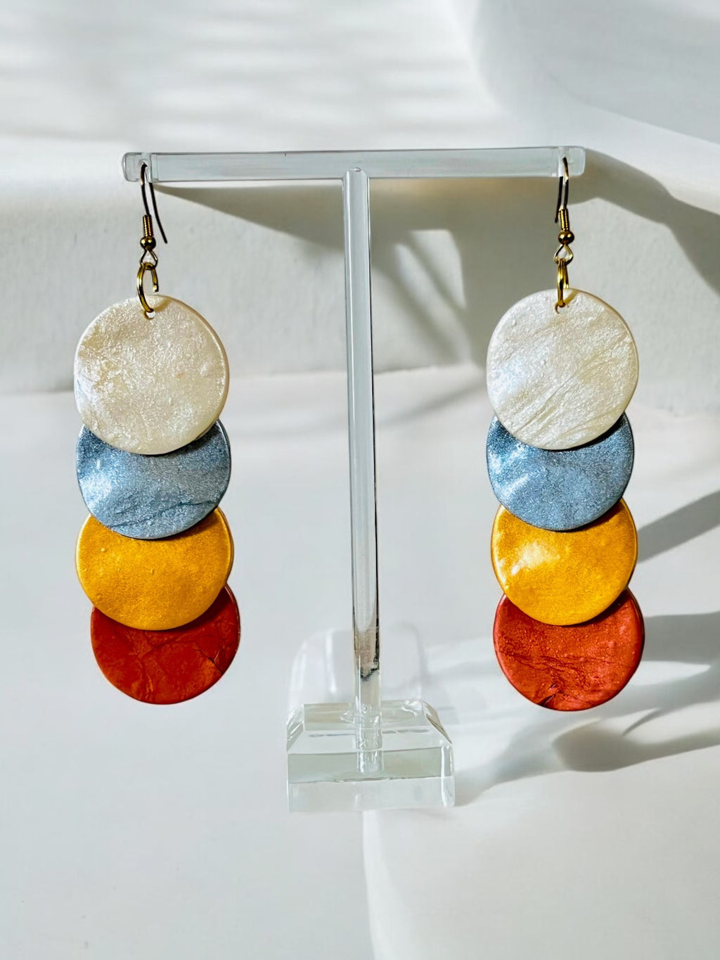 Bronze Clay Earrings