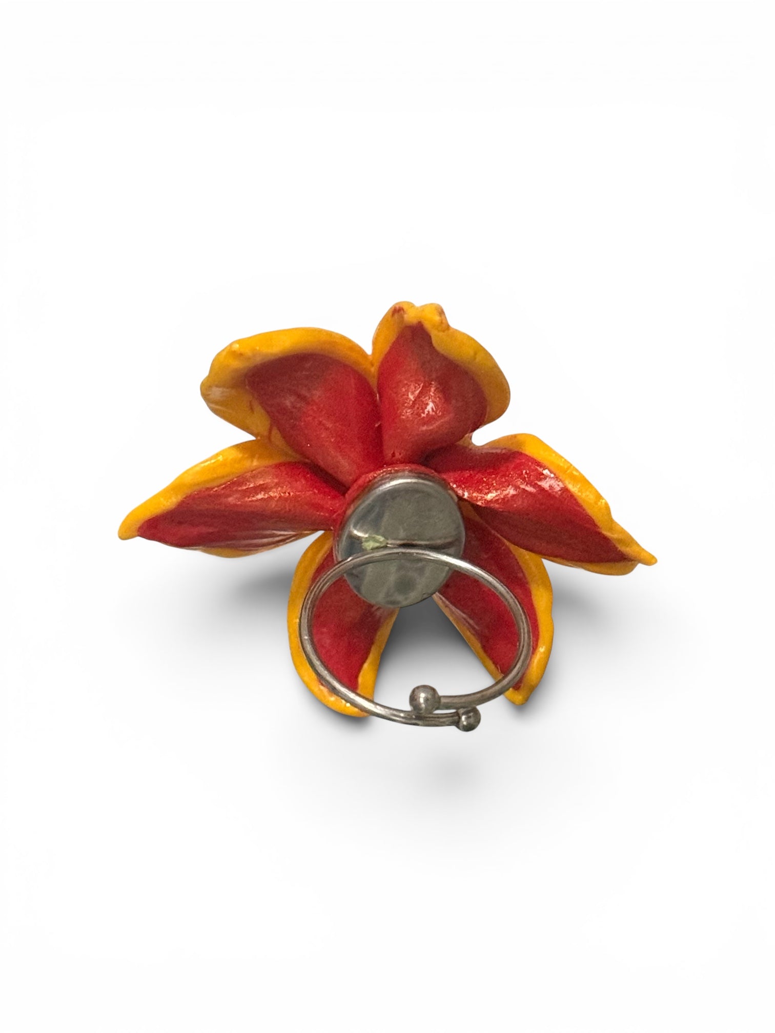 Sunset Orchid Adjustable Ring