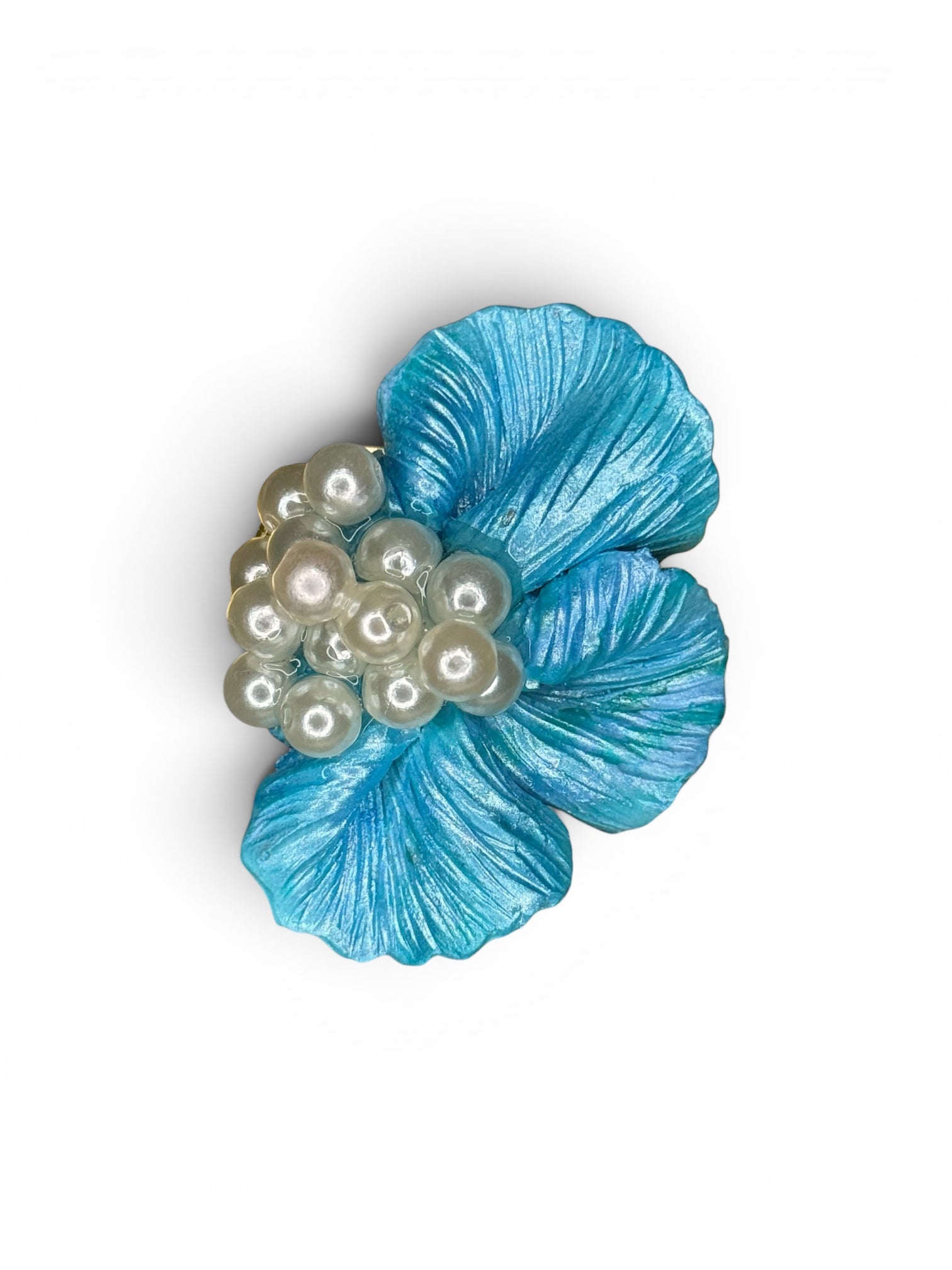 Azure Pearl Blossoms Earrings