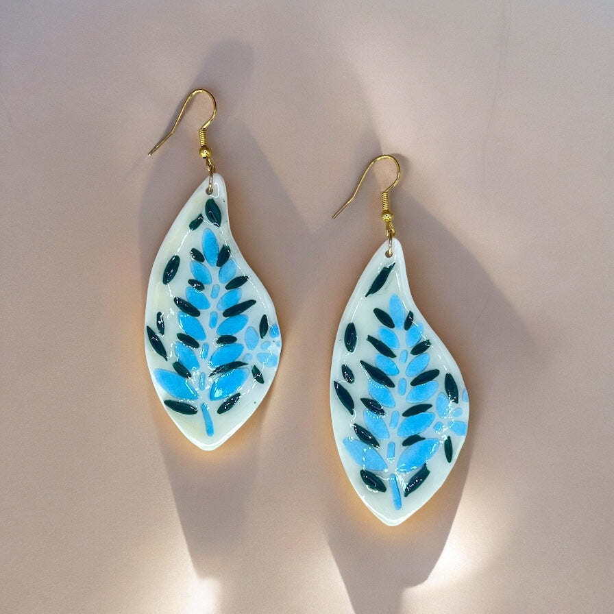 Blue Lupine Earrings