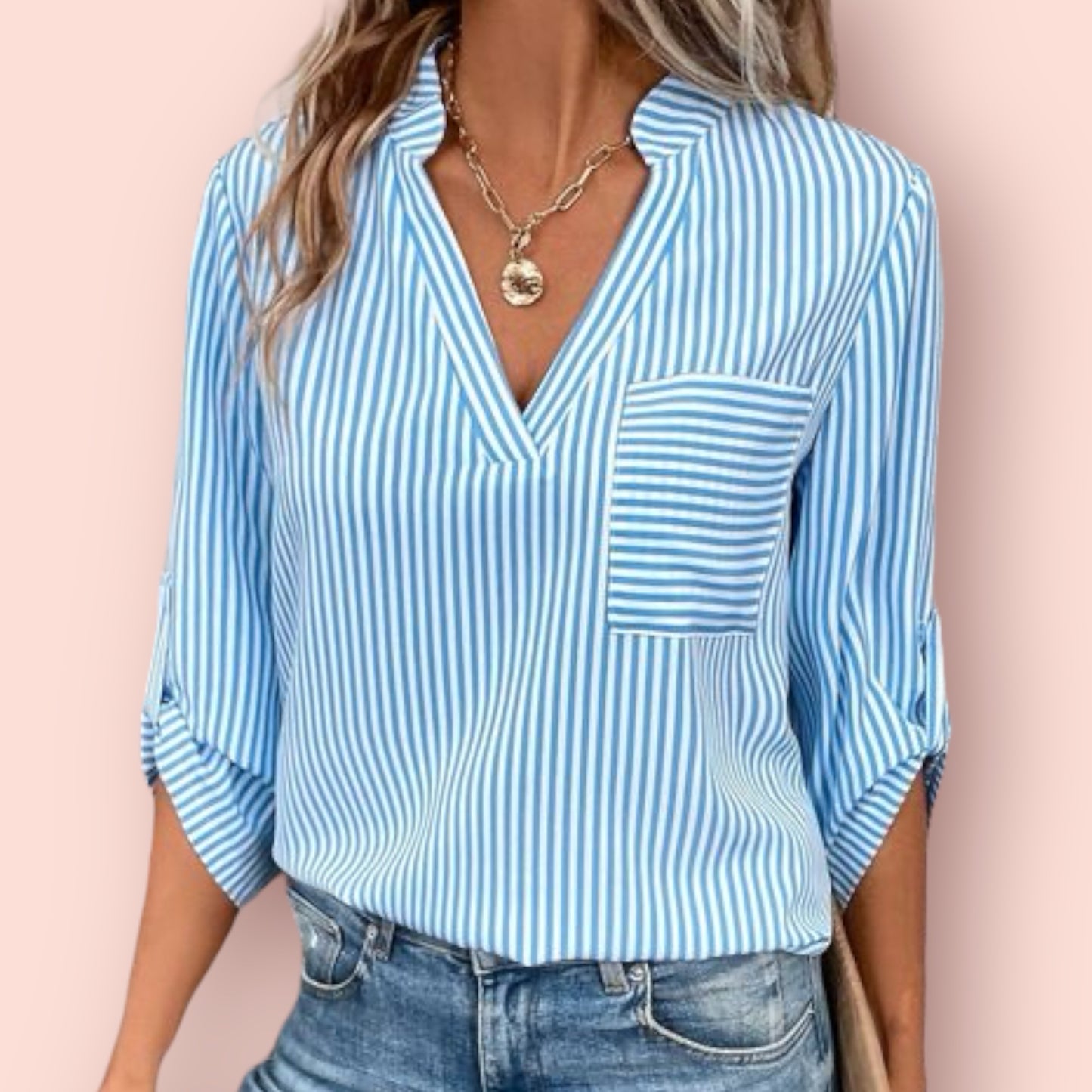 Made Just For You! Striped Sleeve Shirt