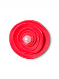 Crimson Pearl Rose Adjustable Ring