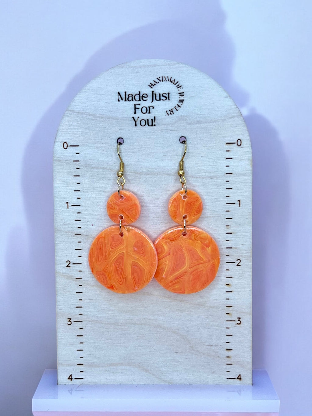 Orange Creamsicle Earrings