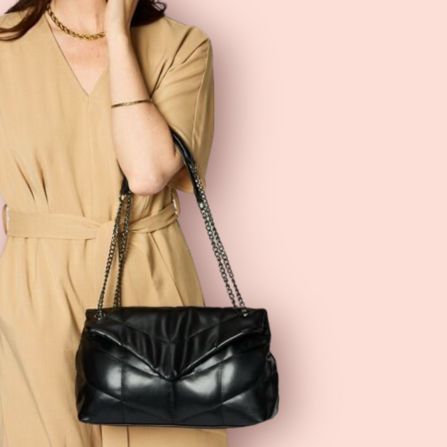 Made Just For You! Leather Chain Handbag