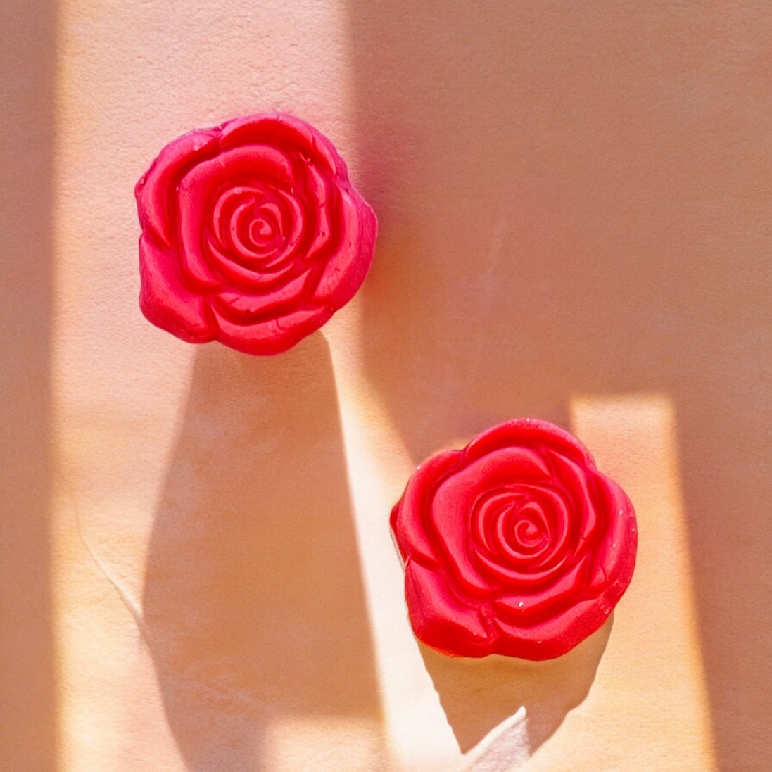 Rosy Rose Studs