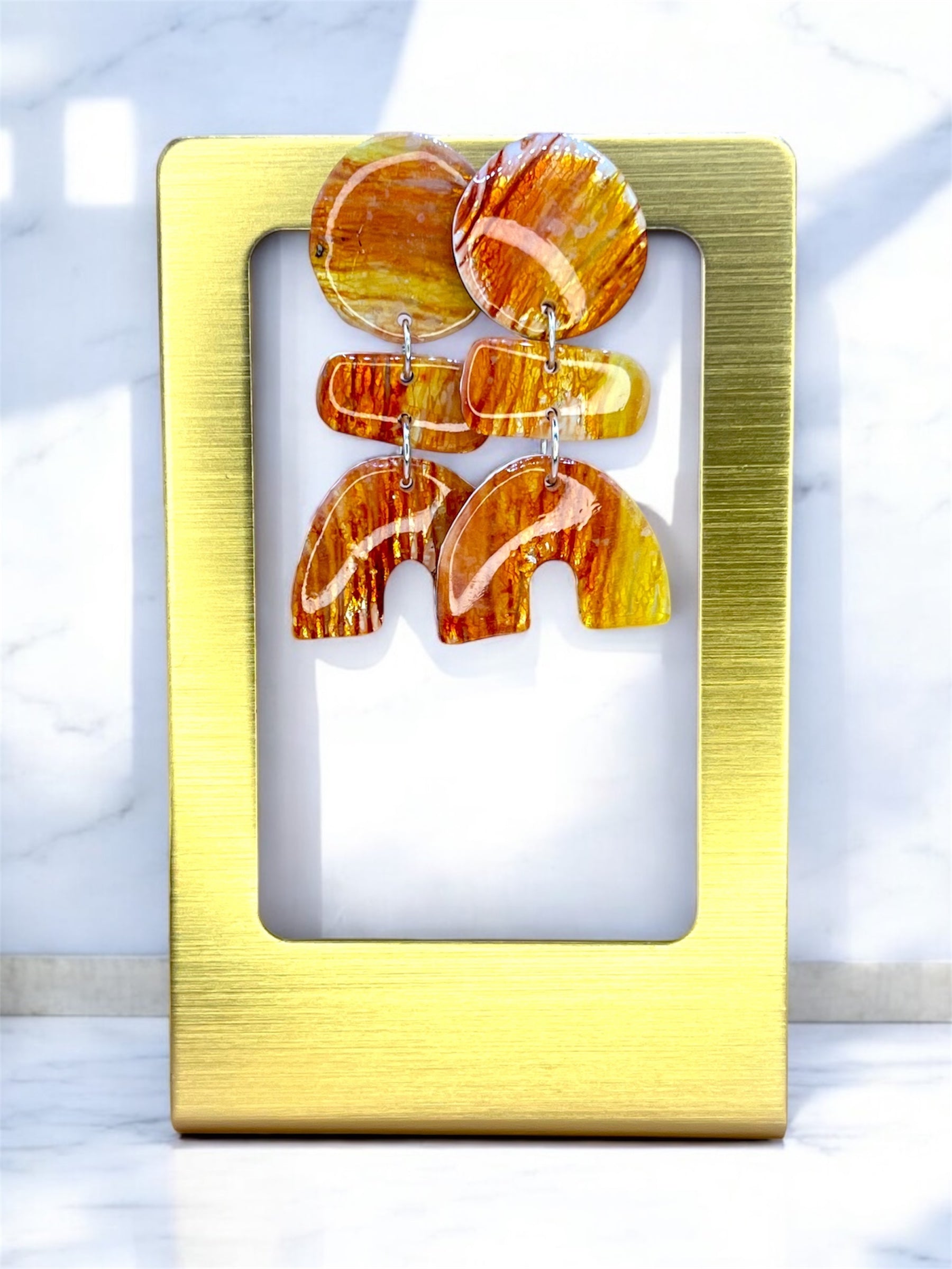 Lit My Fire Stone Earrings