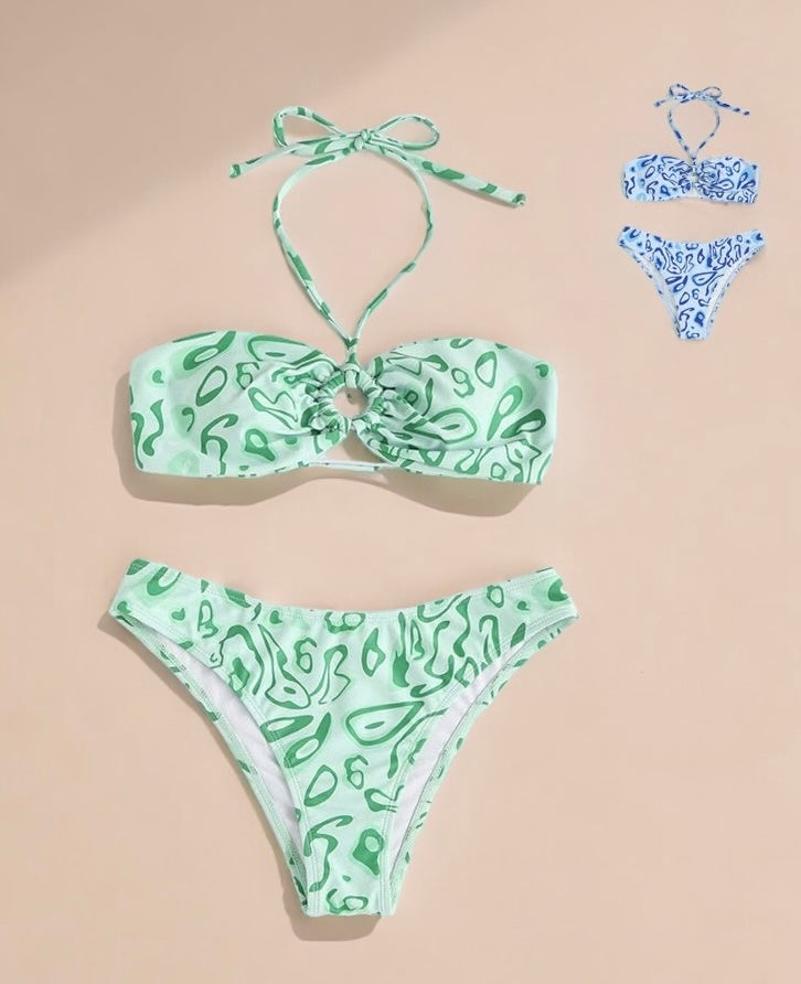 Bandeau Two Piece Bikini Set Swimsuit