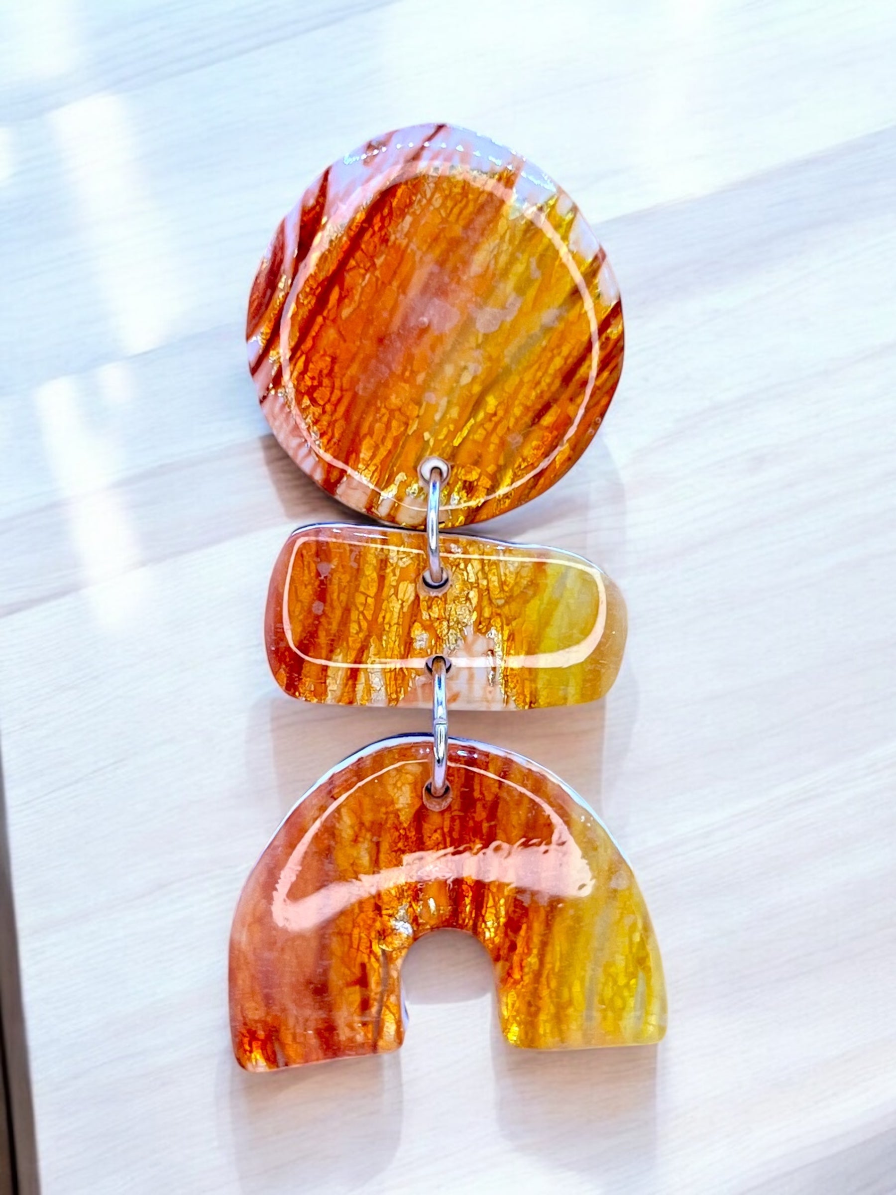 Lit My Fire Stone Earrings