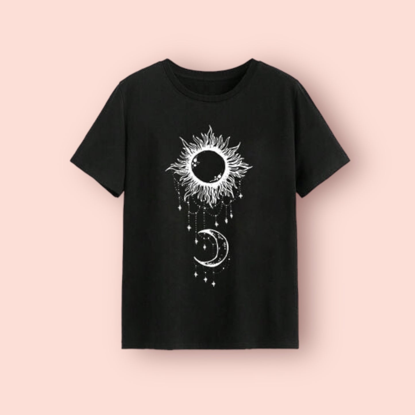 Made Just For You! Sun & Moon Round Neck T-Shirt