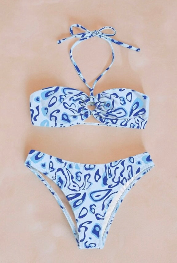 Bandeau Two Piece Bikini Set Swimsuit