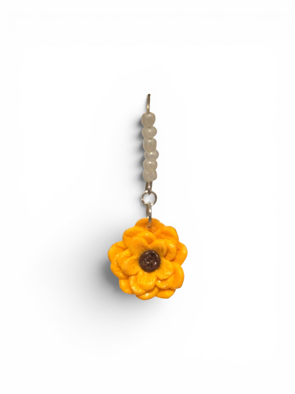 Golden Sunflower Pearl Dangles
