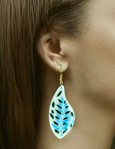 Blue Lupine Earrings