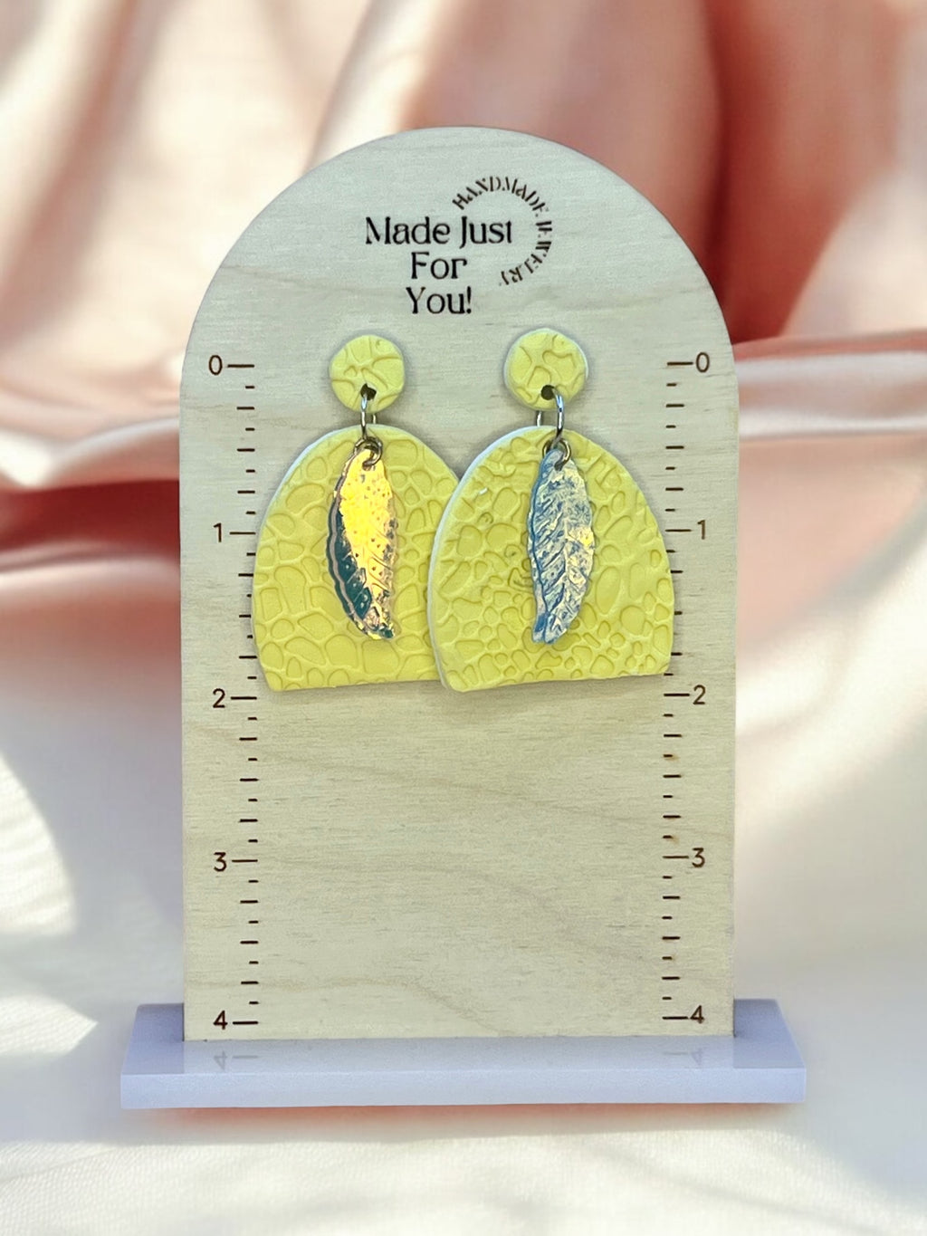 Holographic Feathers Earrings