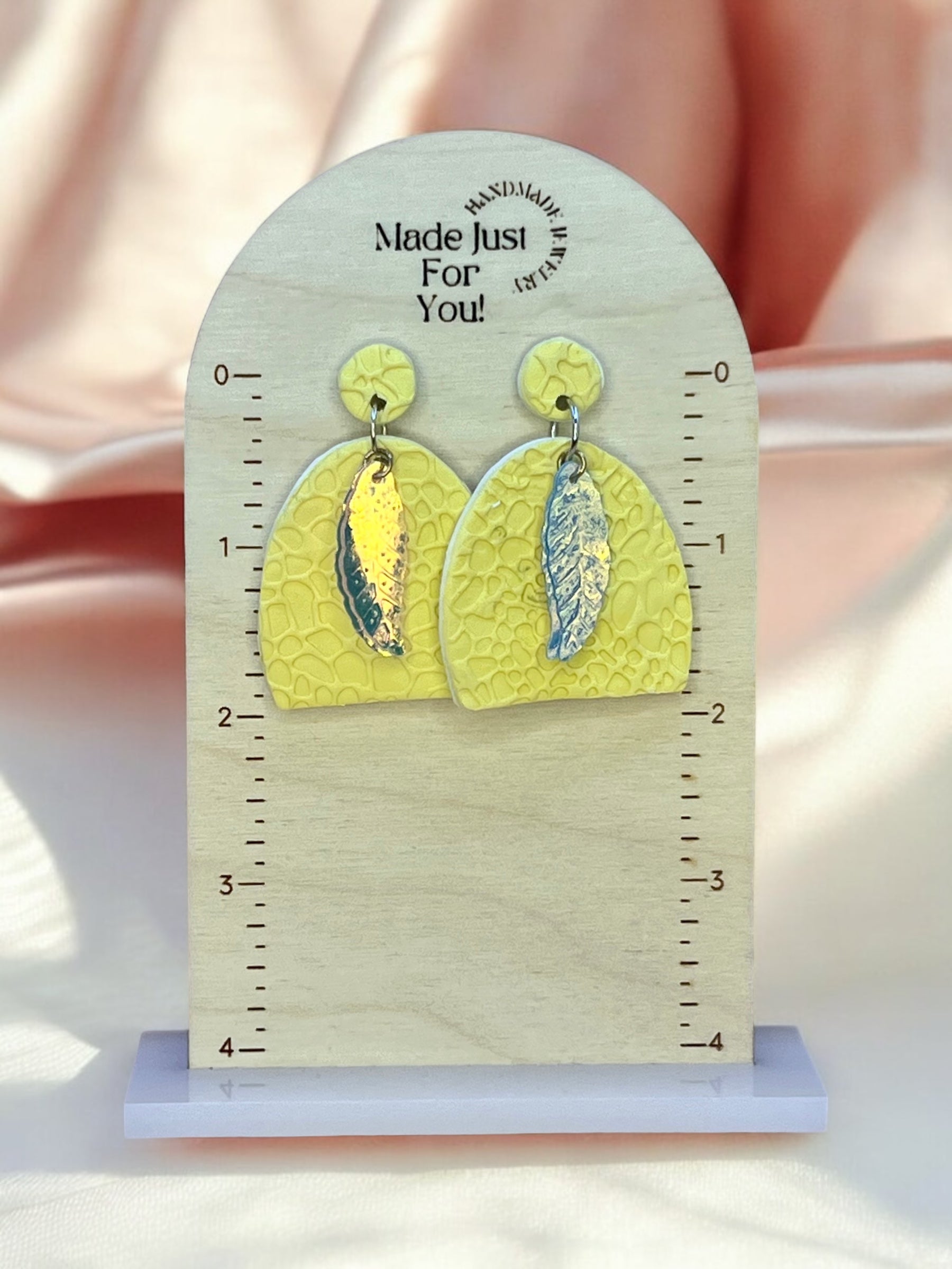 Holographic Feathers Earrings