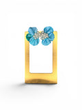 Azure Pearl Blossoms Earrings