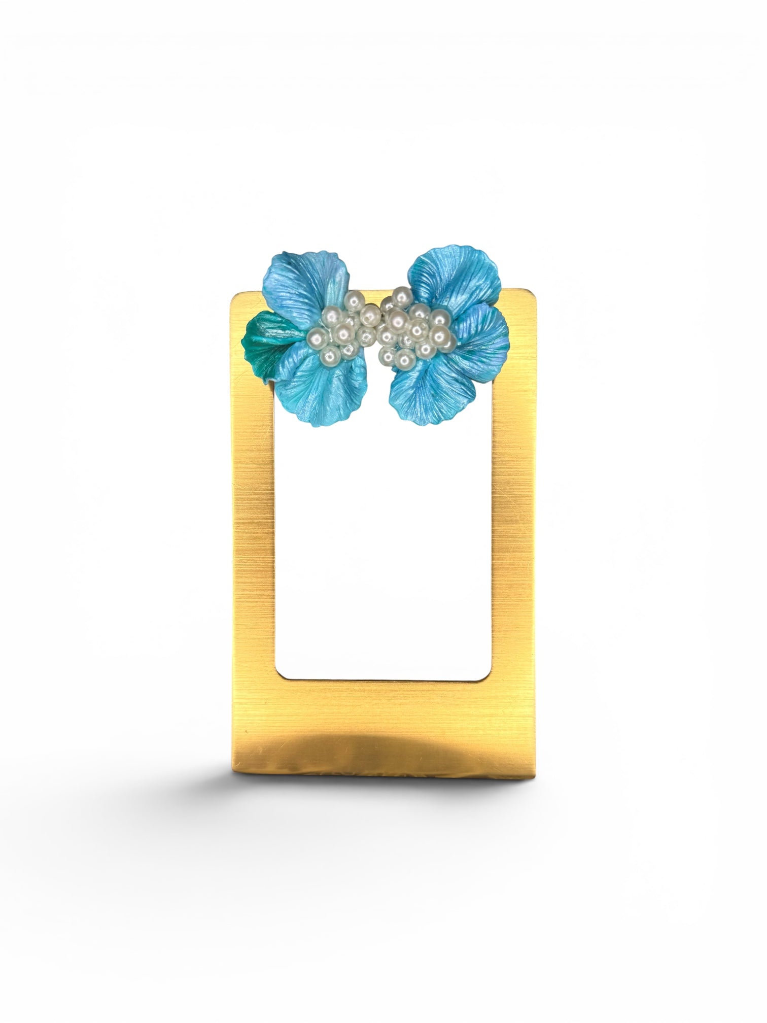 Azure Pearl Blossoms Earrings