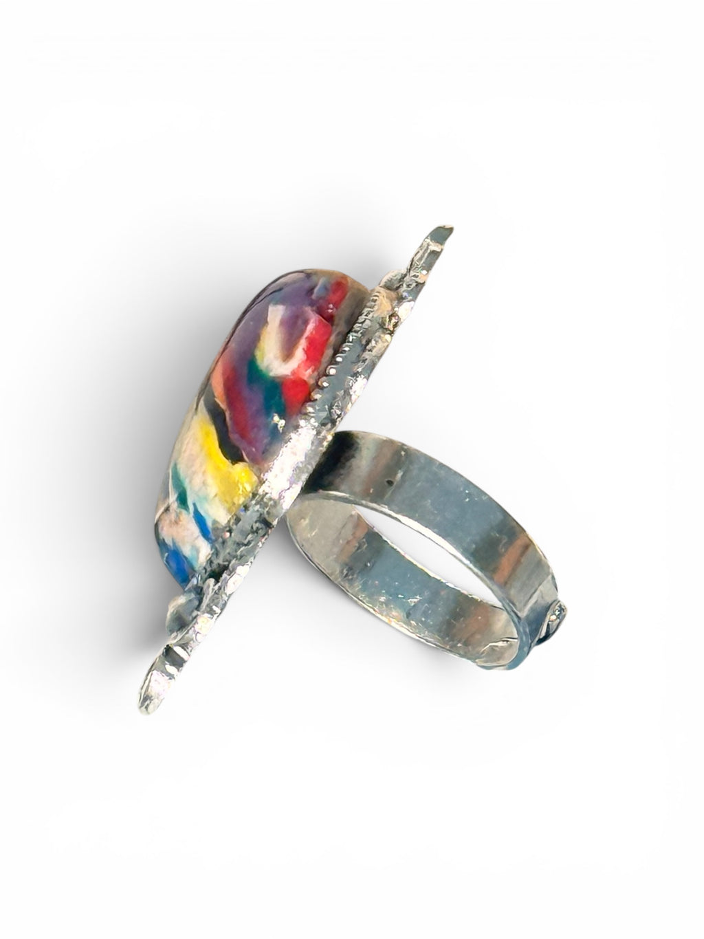 Midnight Mosaic Adjustable Ring
