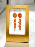 Wiggle Fire Stone Earrings
