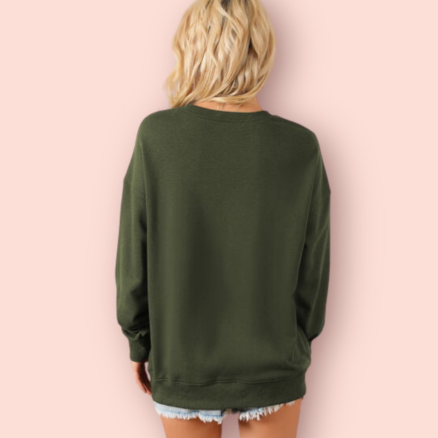 Made Just For You! Pocketed Round Neck Sweatshirt