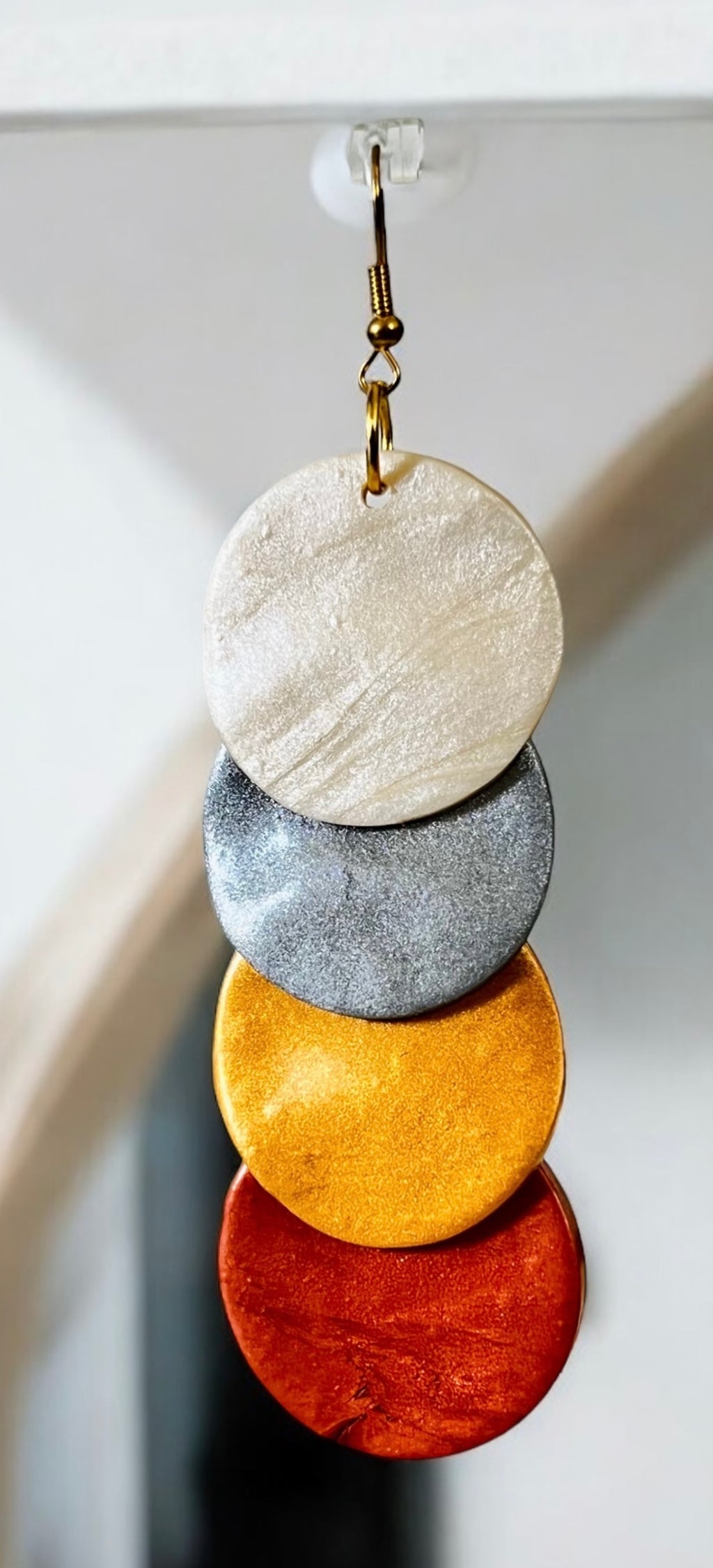 Bronze Clay Earrings