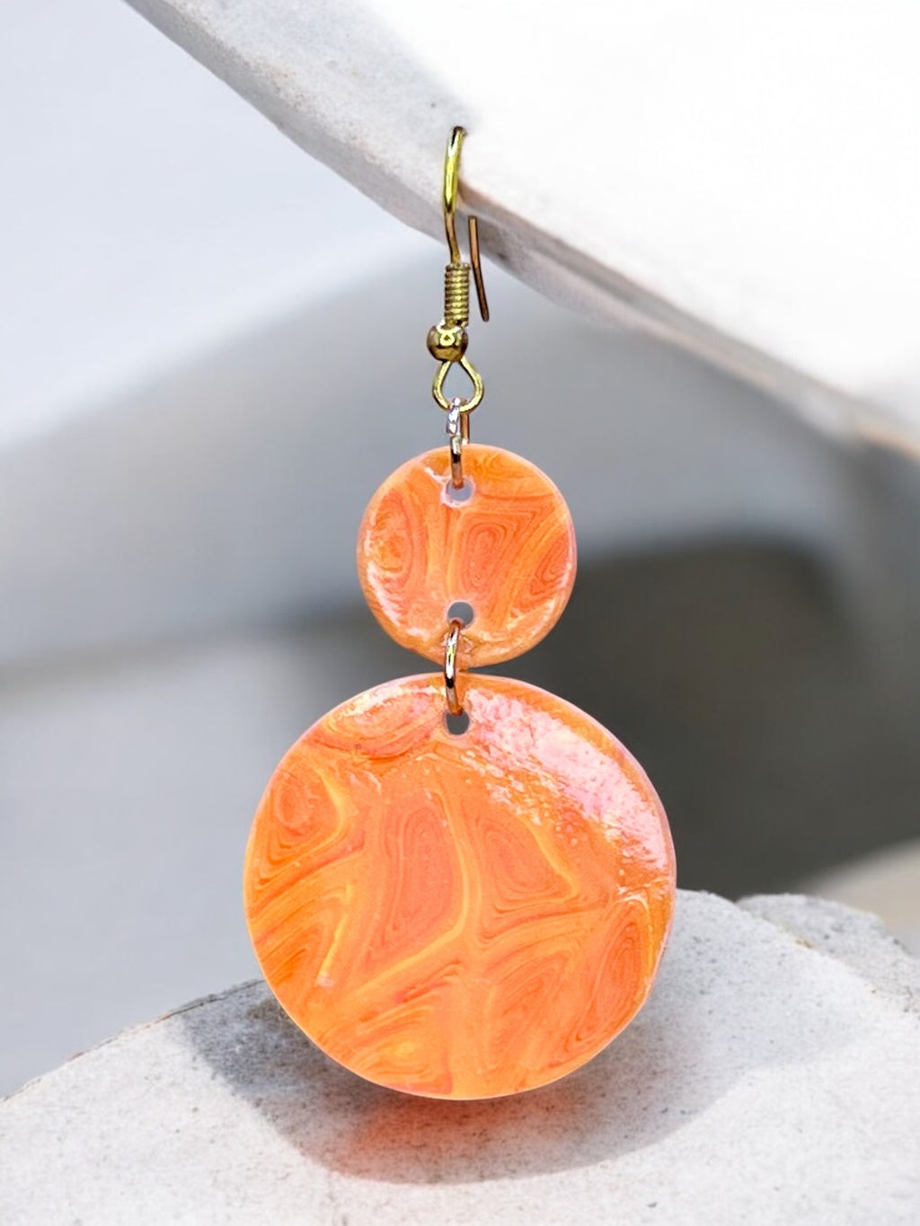 Orange Creamsicle Earrings