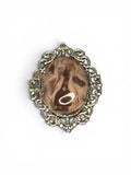 Mocha Marble Adjustable Ring