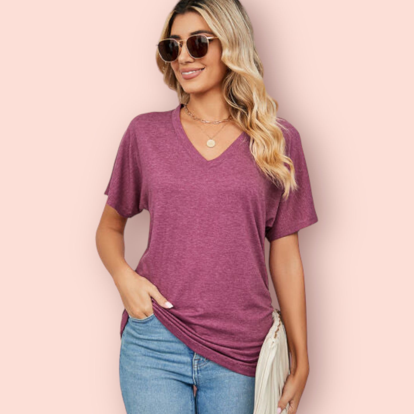 Made Just For You! V-Neck Short Sleeve T-Shirt