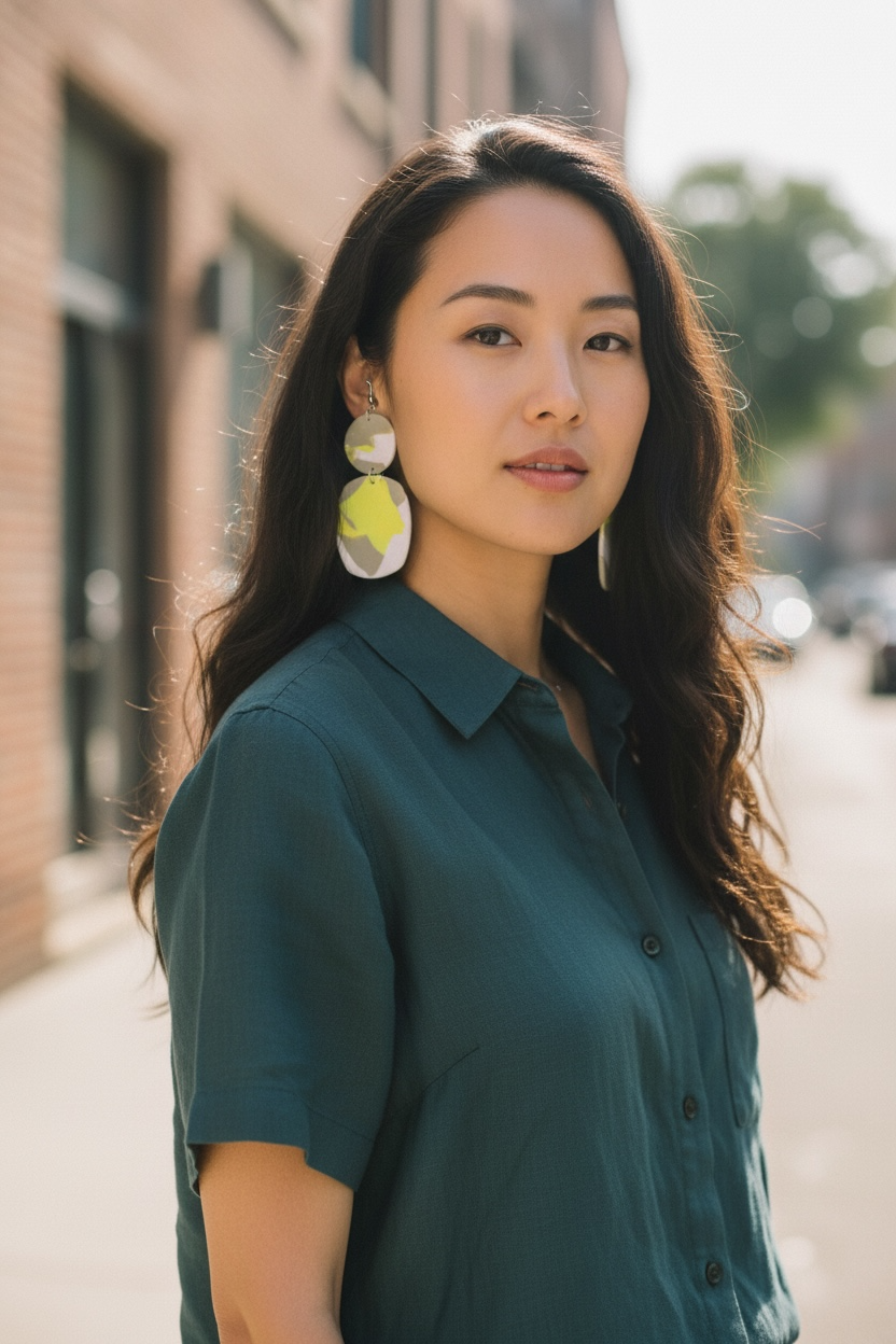 Soft Lime Elegance Dangles