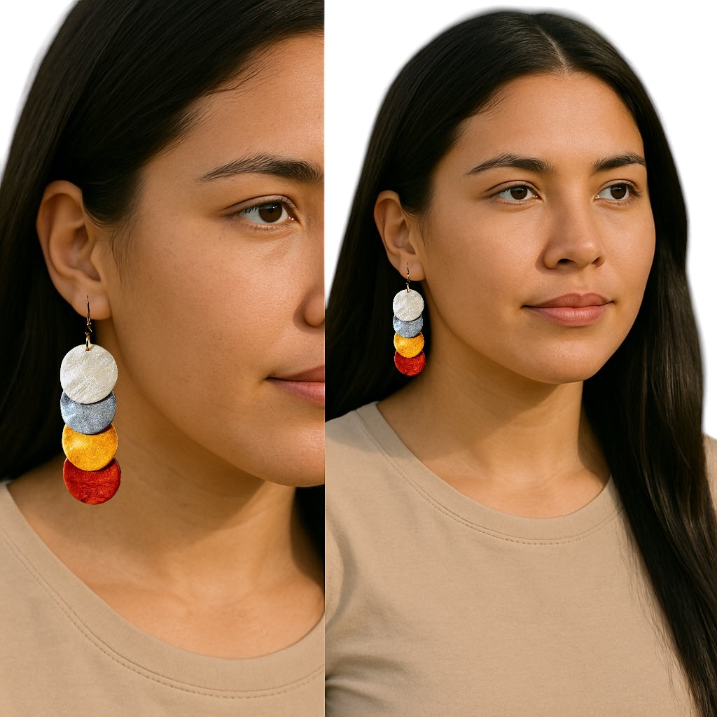 Bronze Clay Earrings