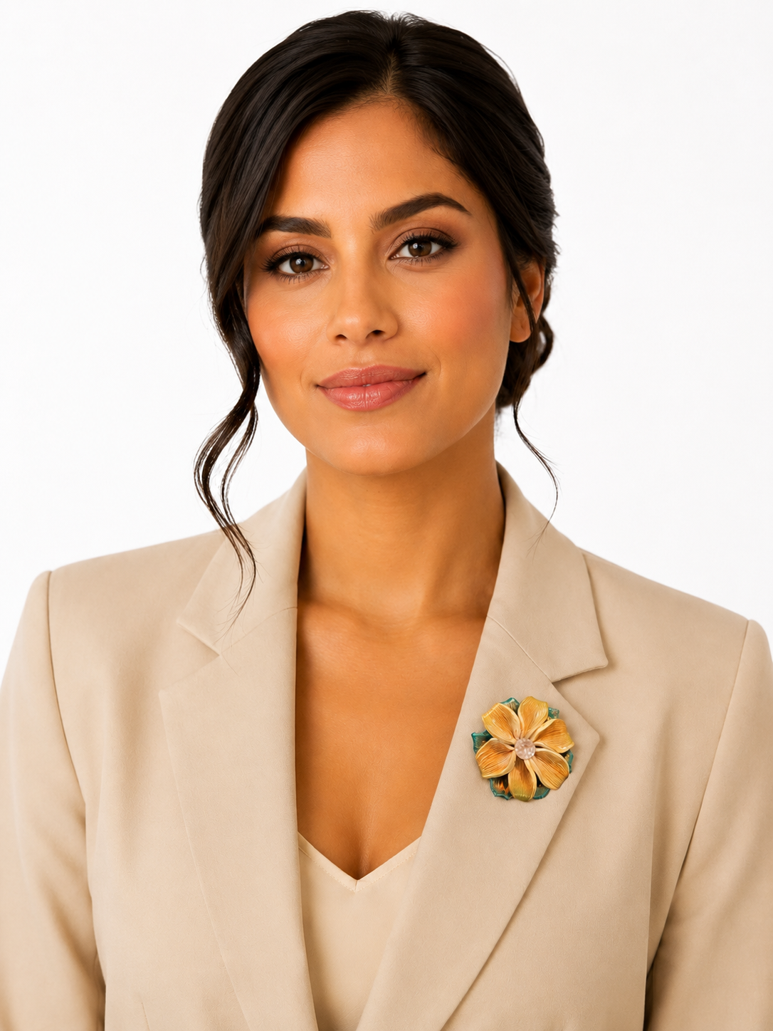 Champagne Bloom Brooch