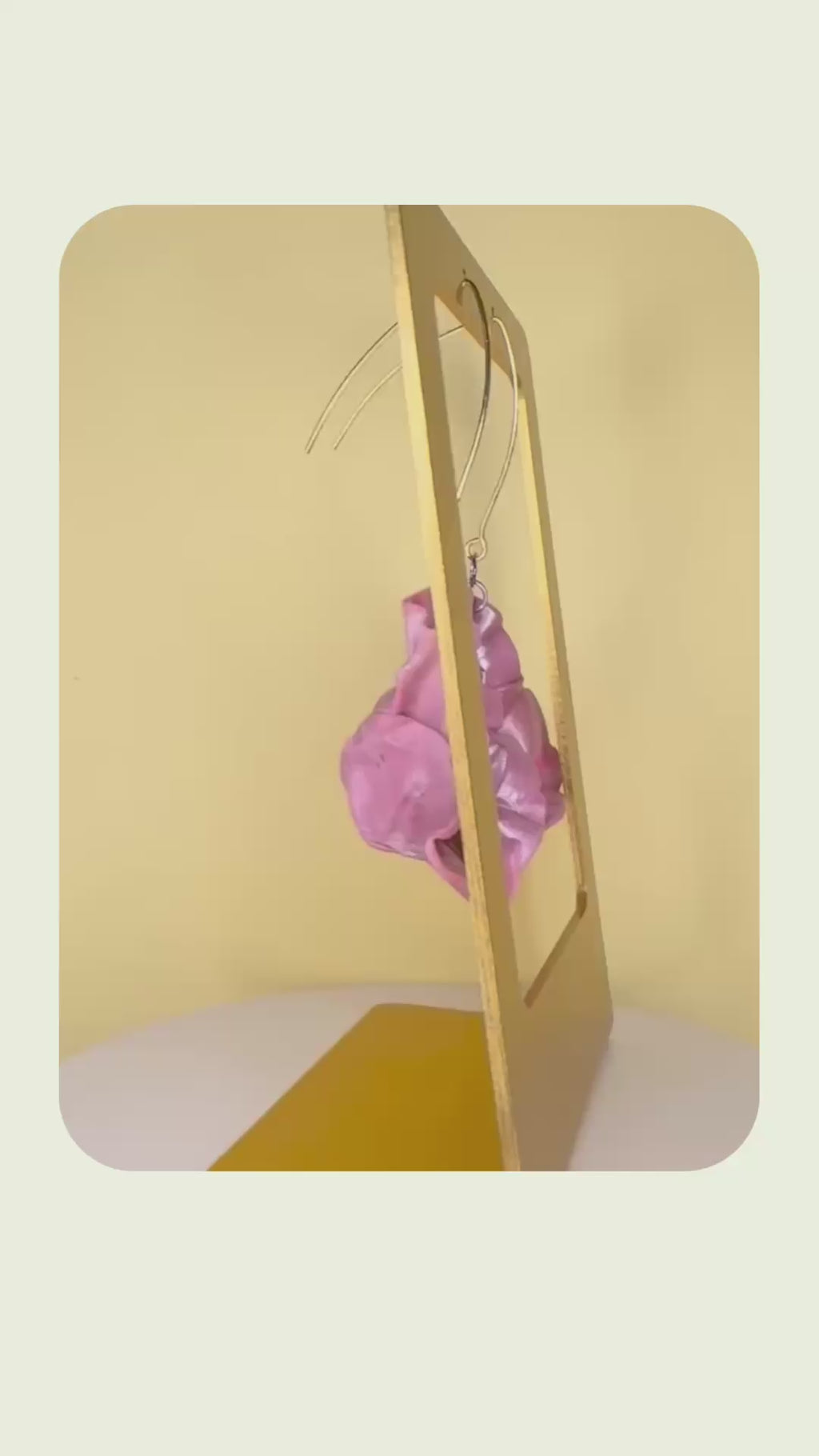 Lavender Floral Dangles