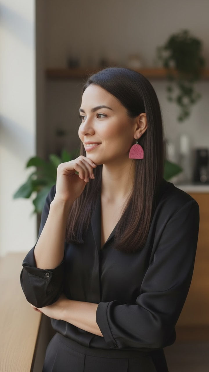 Rose Swirl Earrings