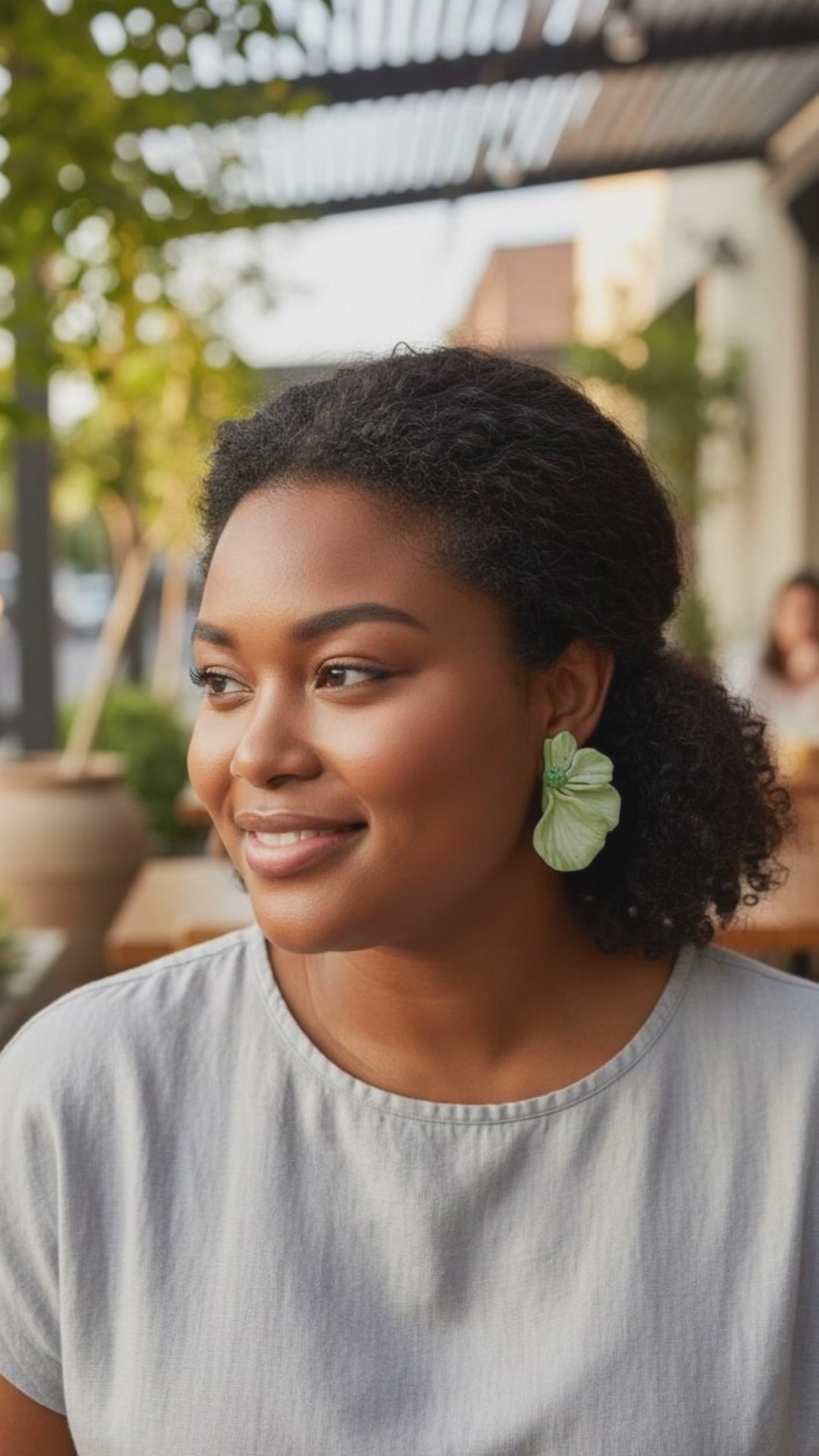 Mint Blossom Stud Earrings