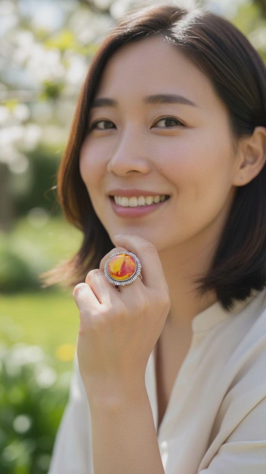 Golden Horizon Adjustable Ring