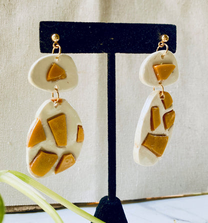 Pendientes Piedras Oro