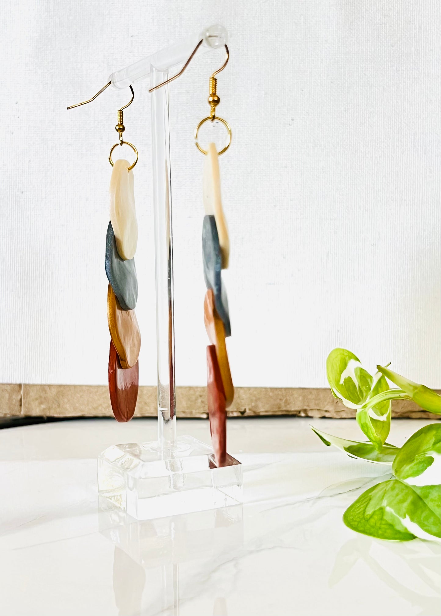 Bronze Clay Earrings