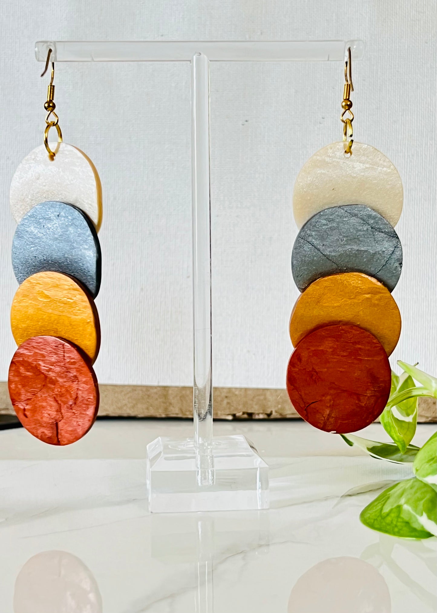 Bronze Clay Earrings